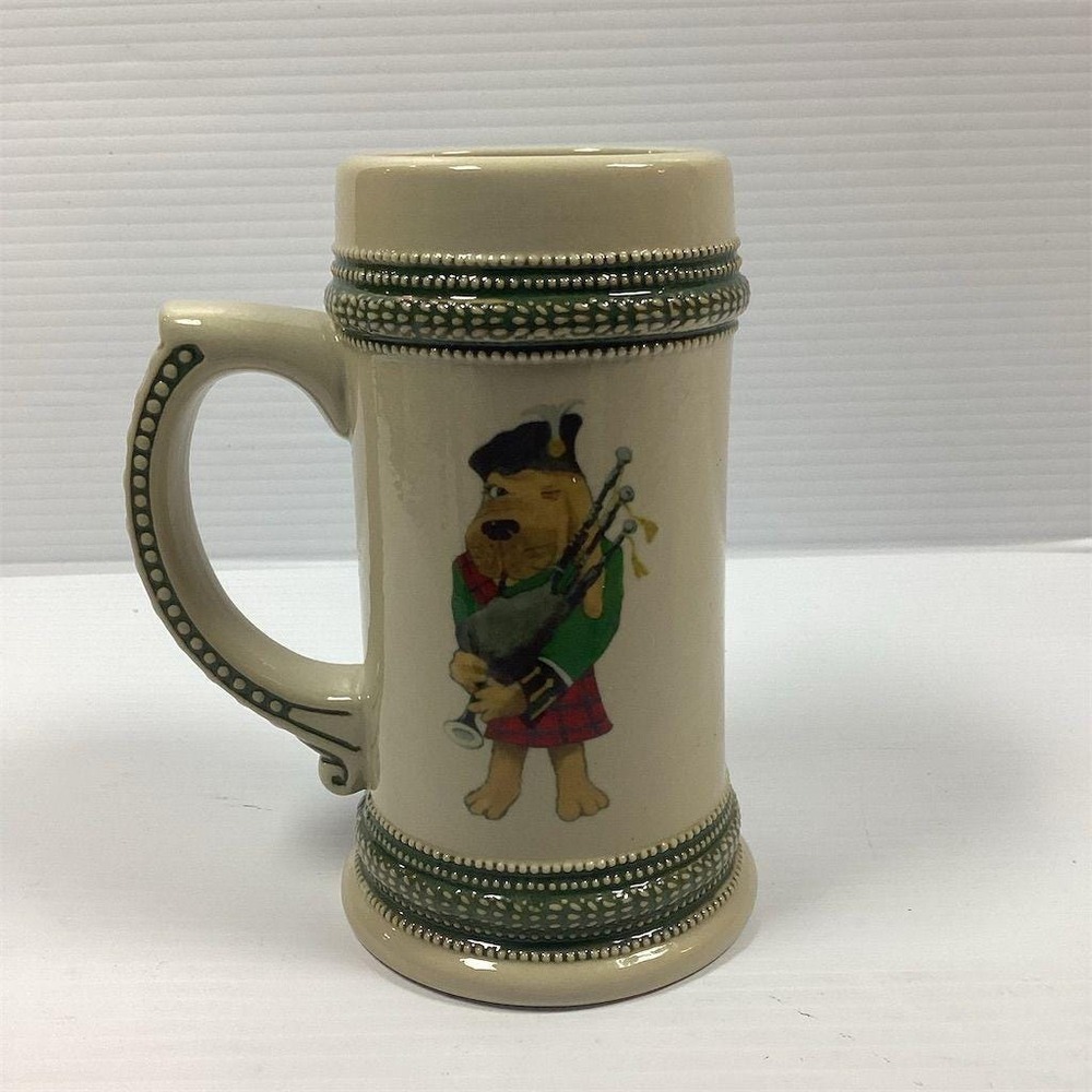 3dRose Ceramic Beer Stein Mug Bear with‎ Bagpipes Design Multicolor